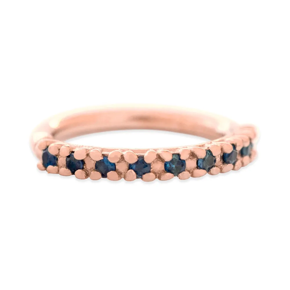 Hera Continuous Ring in Gold with Gemstones