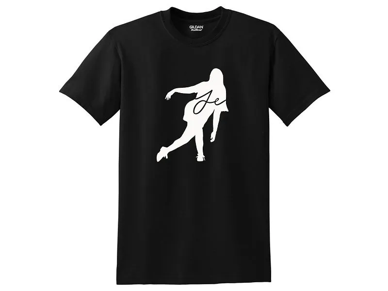 Jacqueline Evans CoolWick Bowling 50/50 T-Shirt Black White