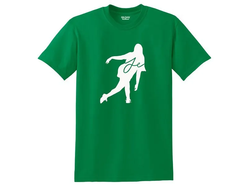 Jacqueline Evans CoolWick Bowling 50/50 T-Shirt Green White