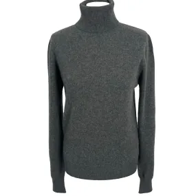 Joseph Grey Roll Neck Cashmere Jumper L