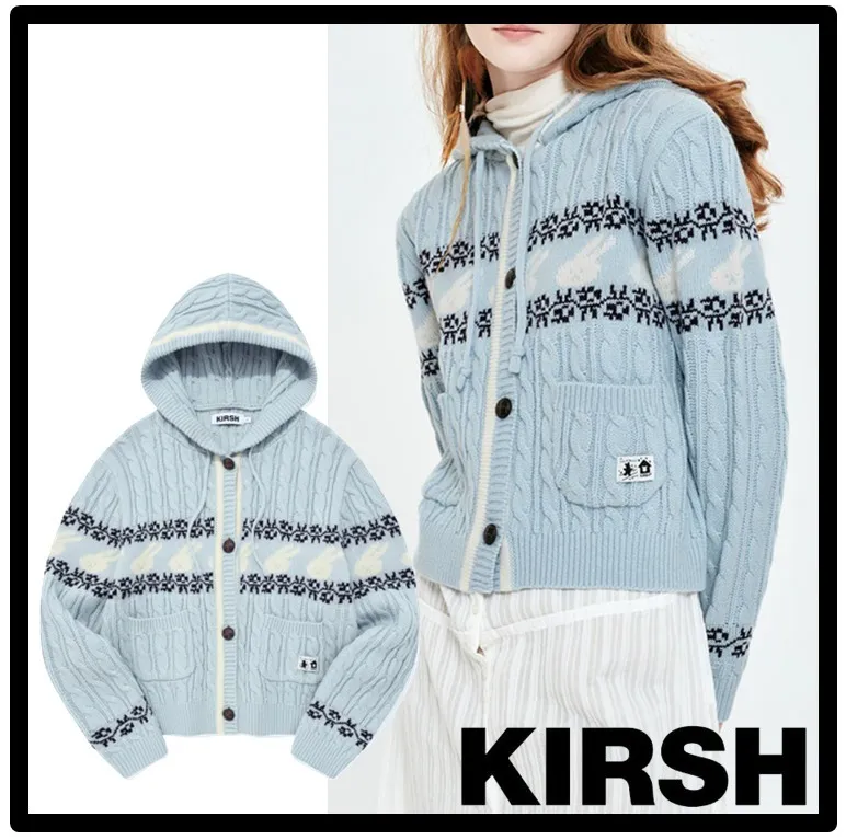 KIRSH  |Casual Style Street Style Logo Cardigans