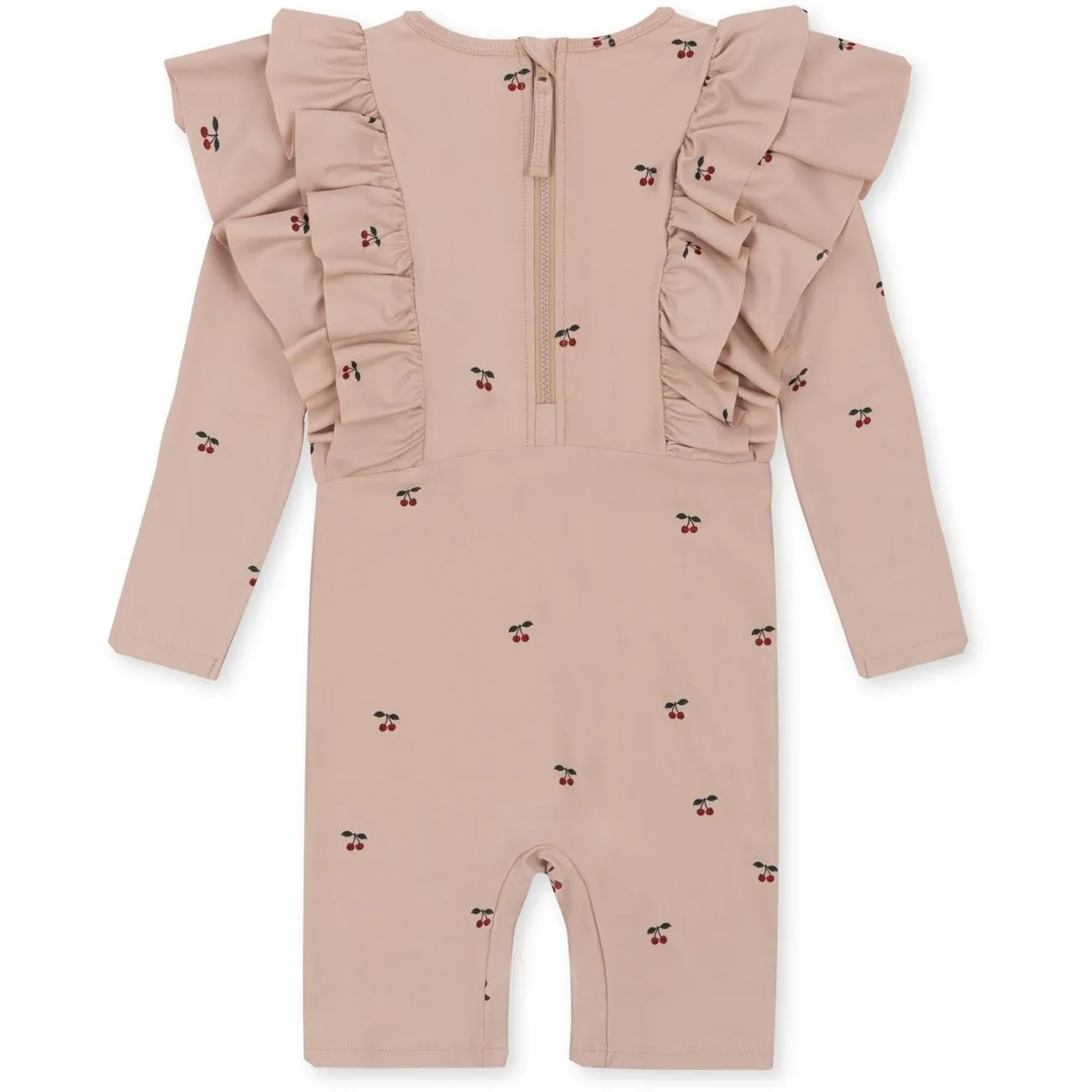 Konges Sljd Manuca Frill Swim Onesie Cherry Blush