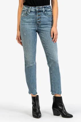 KUT Rachel High Rise Fab Ab Mom Jeans