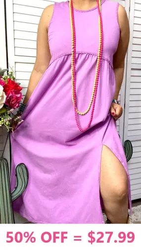 Lavender Lilac Maxi with slits