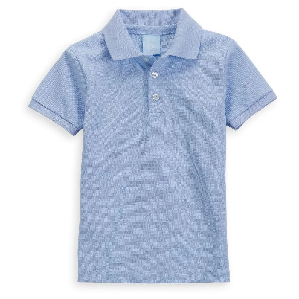 Light Blue Pique Polo