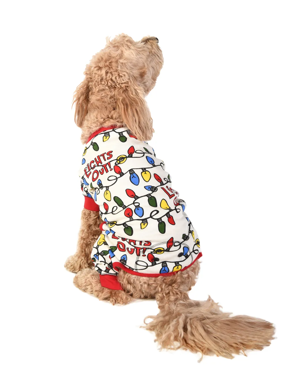 Lights Out Dog Onesie Christmas Flapjack