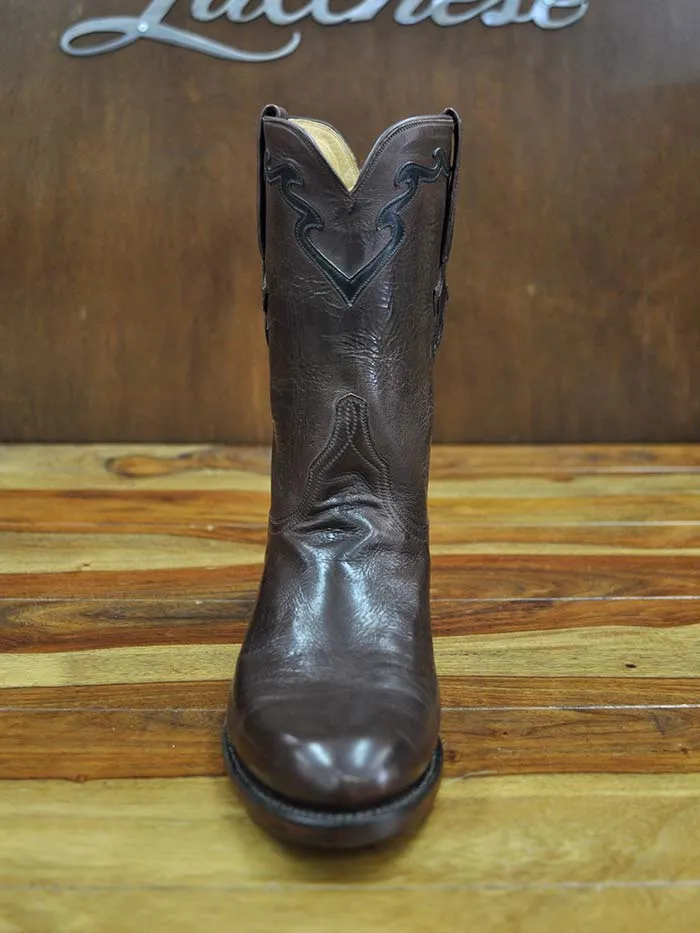 Lucchese L3555.RR Florence Buffalo Roper Boot Whiskey Burnished