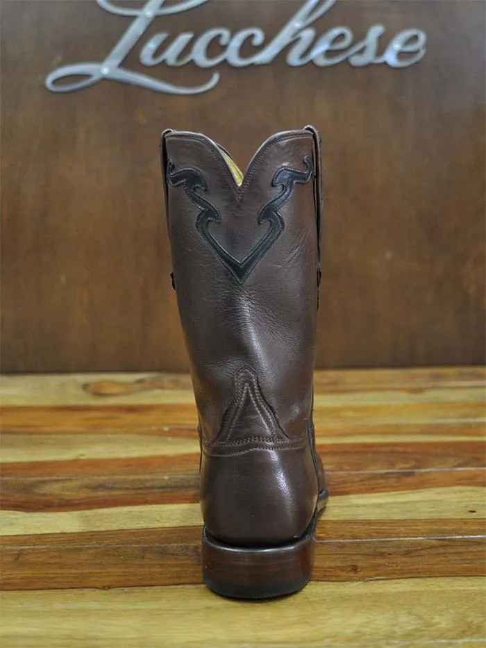 Lucchese L3555.RR Florence Buffalo Roper Boot Whiskey Burnished