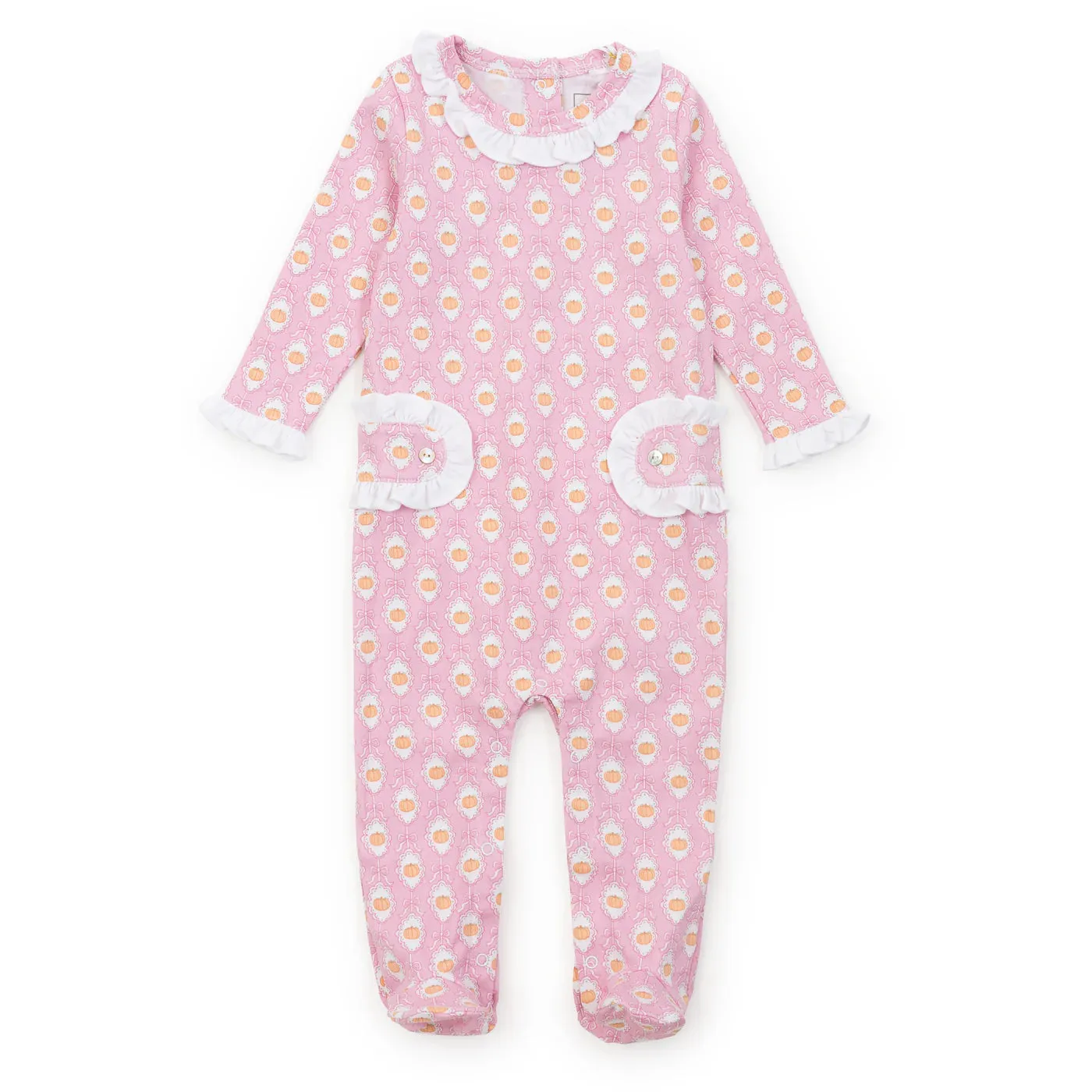 Lucy Girls' Romper - Pretty Pumpkins