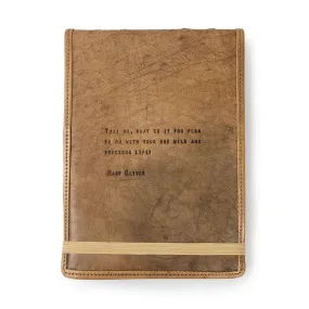 Mary Oliver Leather Journal