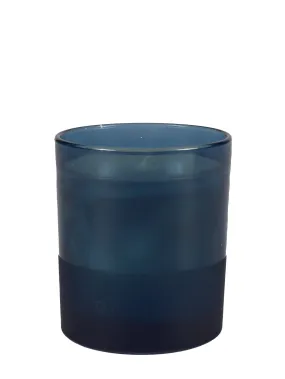 Matt candle in glass Single - Blue