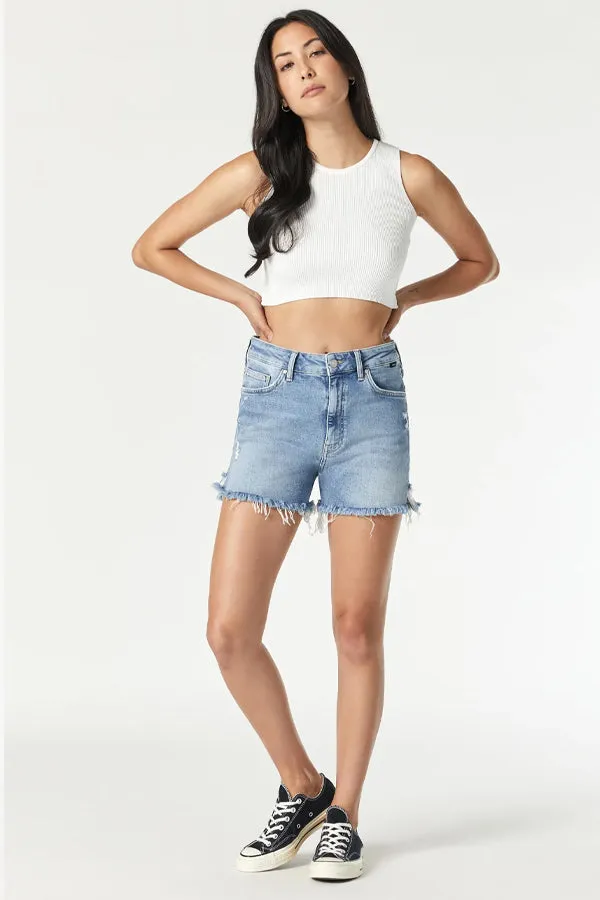 Mavi Heidi Straight Leg Shorts