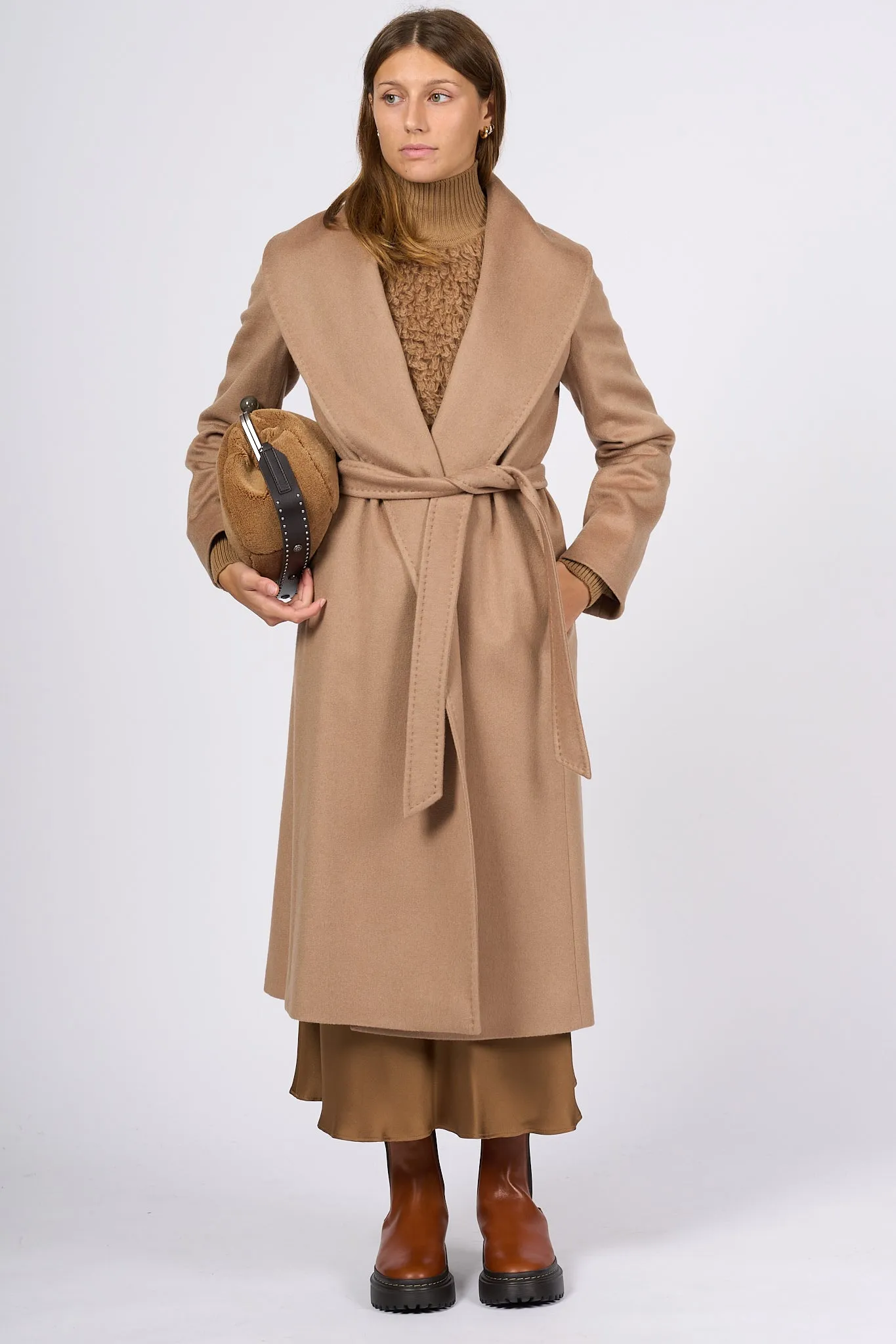 Max Mara Cappotto Circolo Cammello Donna