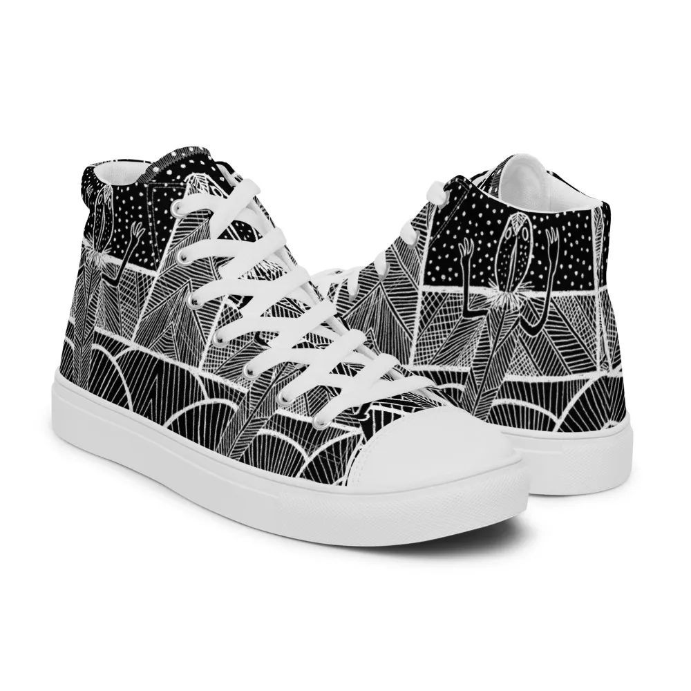 Men’s high top canvas shoes – Barton Springs Salamander