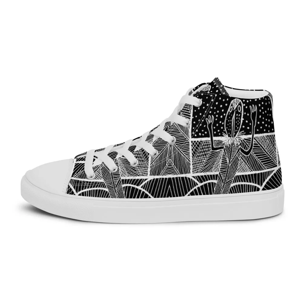 Men’s high top canvas shoes – Barton Springs Salamander