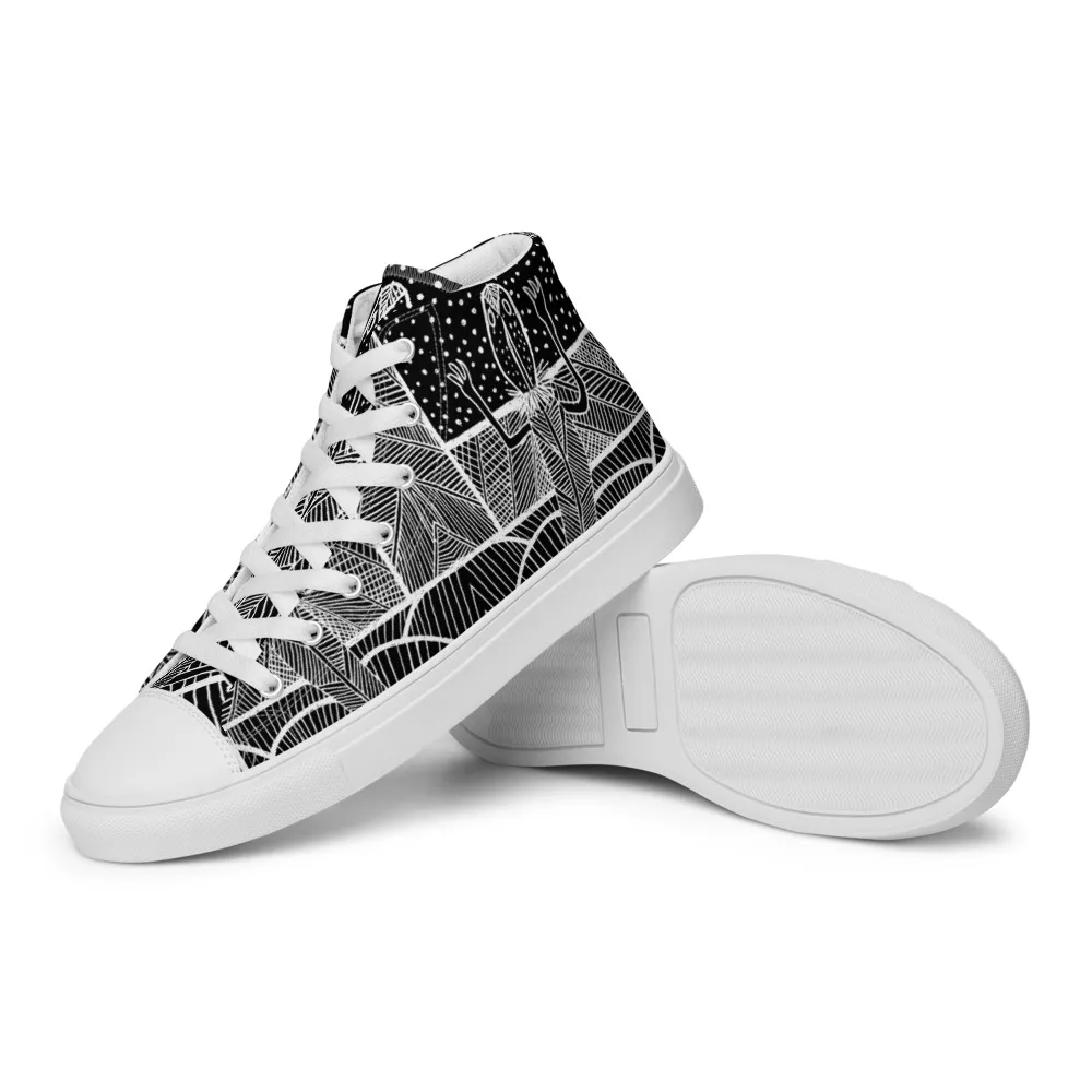 Men’s high top canvas shoes – Barton Springs Salamander