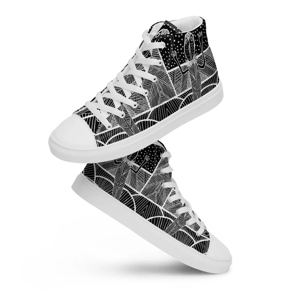 Men’s high top canvas shoes – Barton Springs Salamander