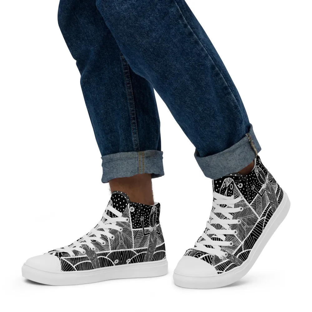 Men’s high top canvas shoes – Barton Springs Salamander