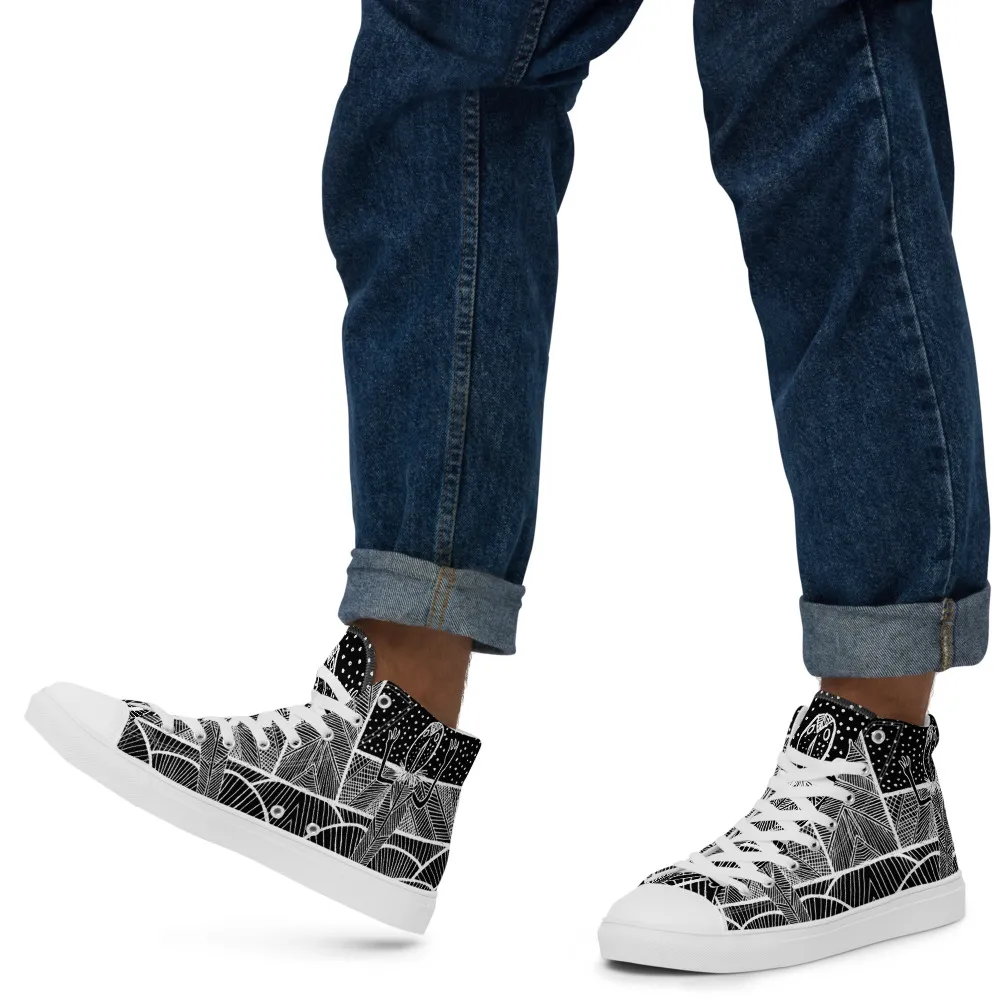 Men’s high top canvas shoes – Barton Springs Salamander