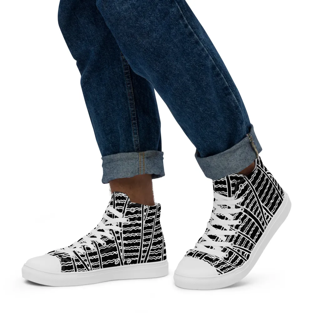 Men’s high top canvas shoes – Duck Feathers