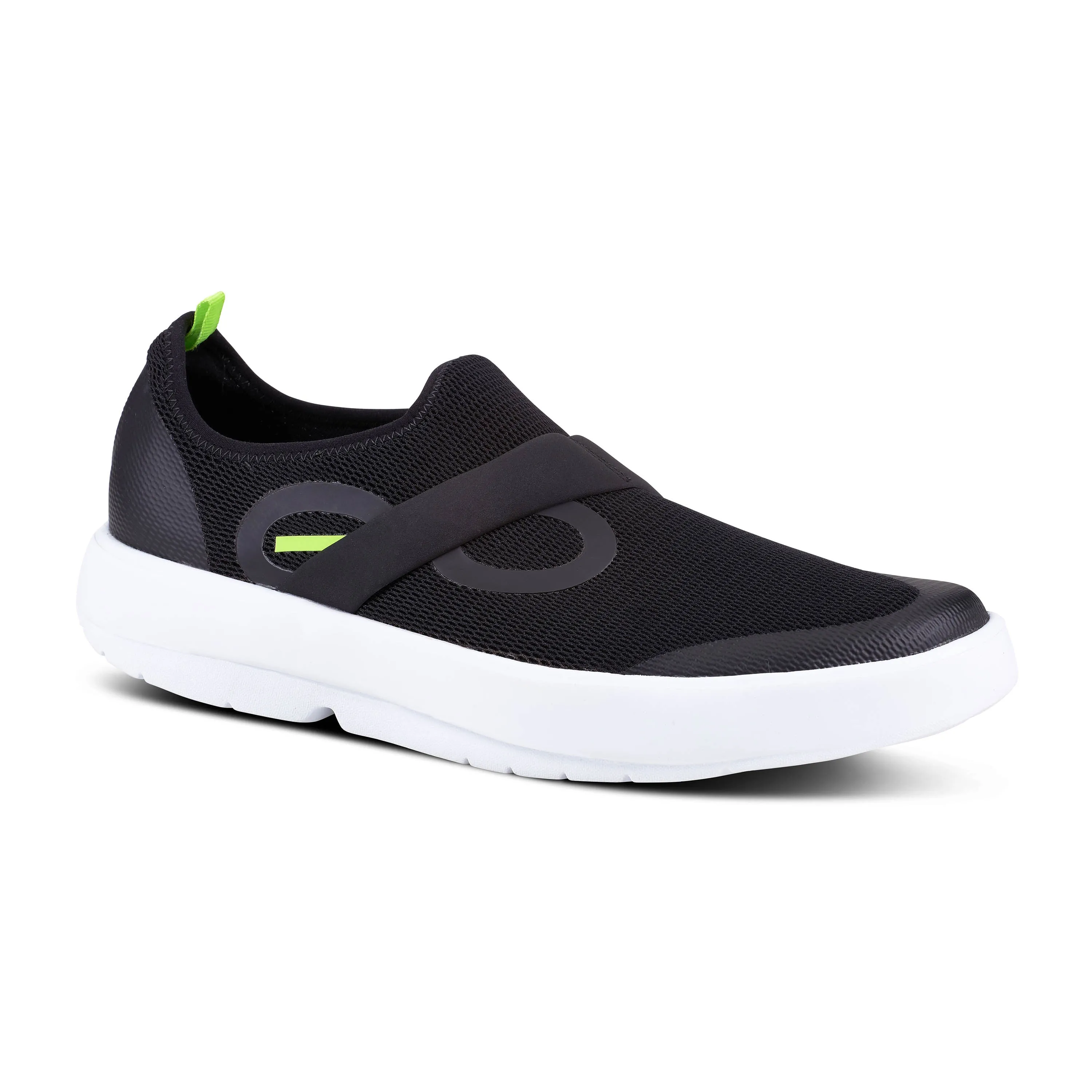  Men's OOMG Low Slip-On in Black/White  