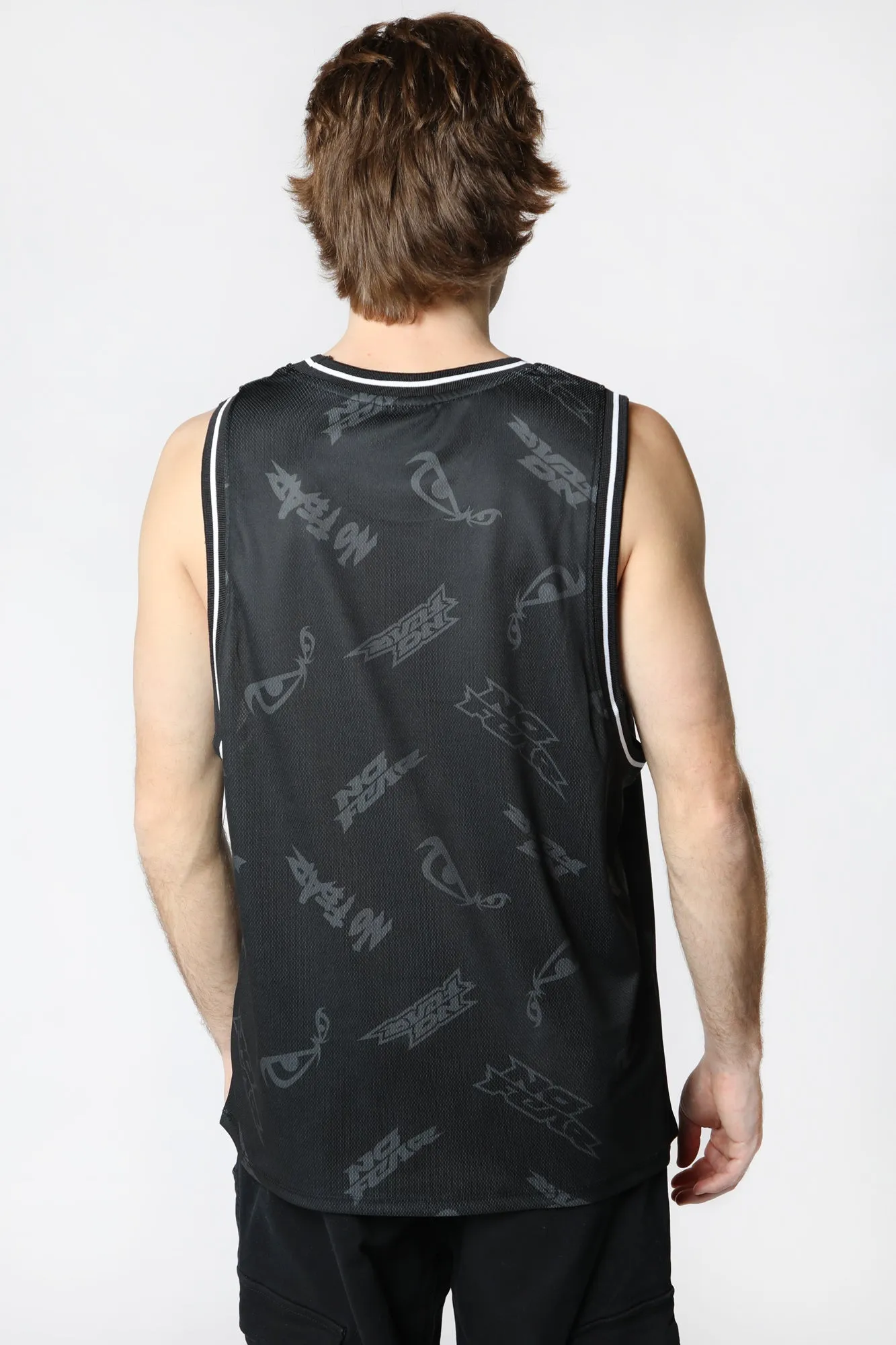 Mens Printed Basketball Jersey Tank Top