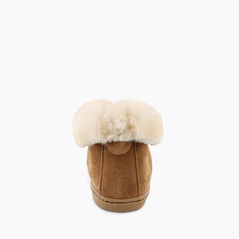  Men's Sheepskin Moccasin Ankle Boot in Tan  