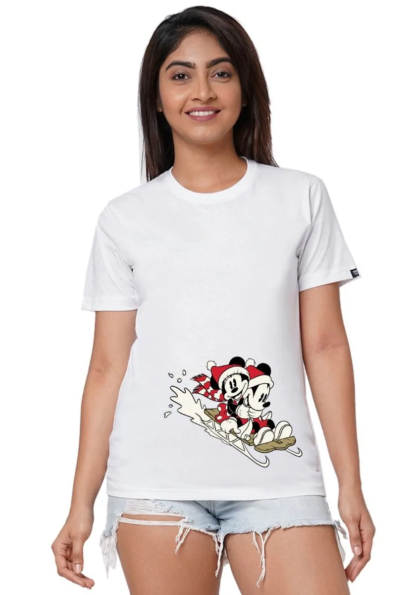 Mickey Ski Women T-Shirt