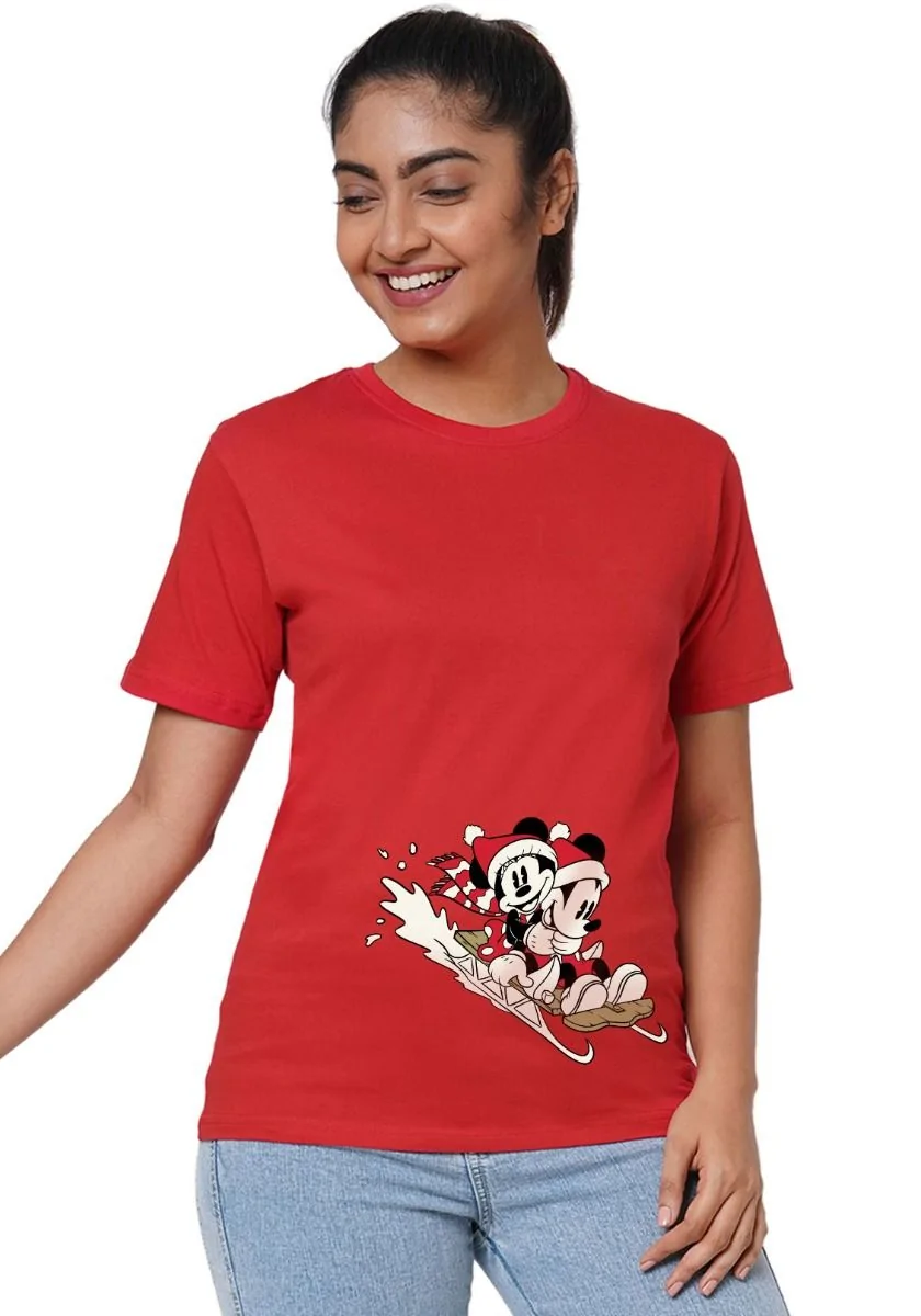 Mickey Ski Women T-Shirt