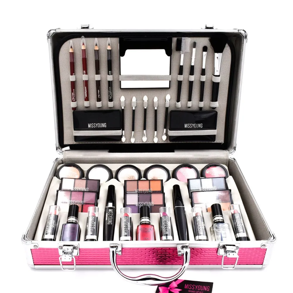 Miss Young MC-1156 Professional Cosmetics Makeup Kit with Suitcase