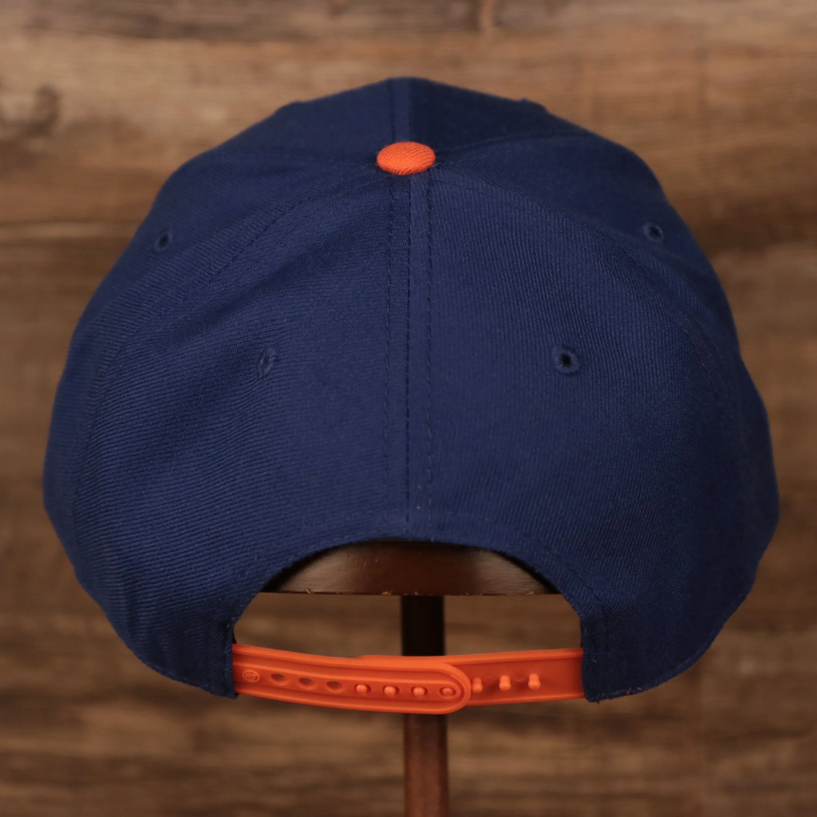 New York Knicks Royal Blue and Orange Adjustable Grey Bottom Snapback Hat