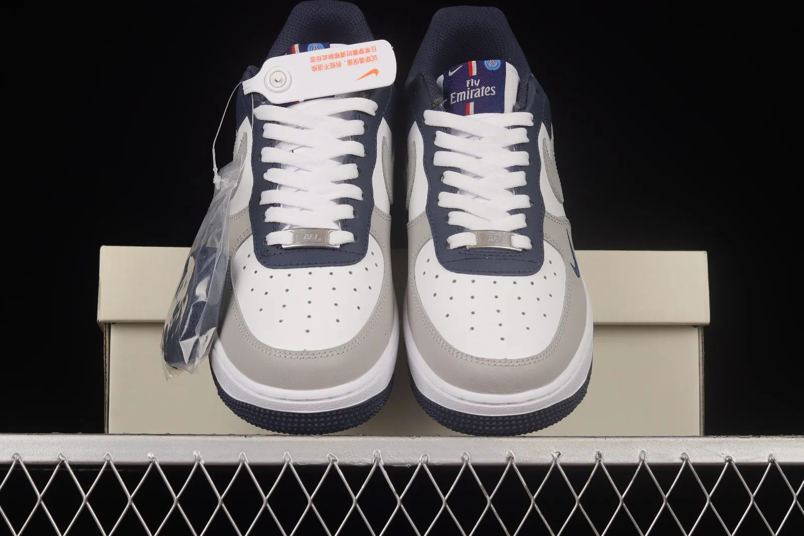 Nike Air Force 1 07 Low Midnight Navy White Light Grey BS8872-055