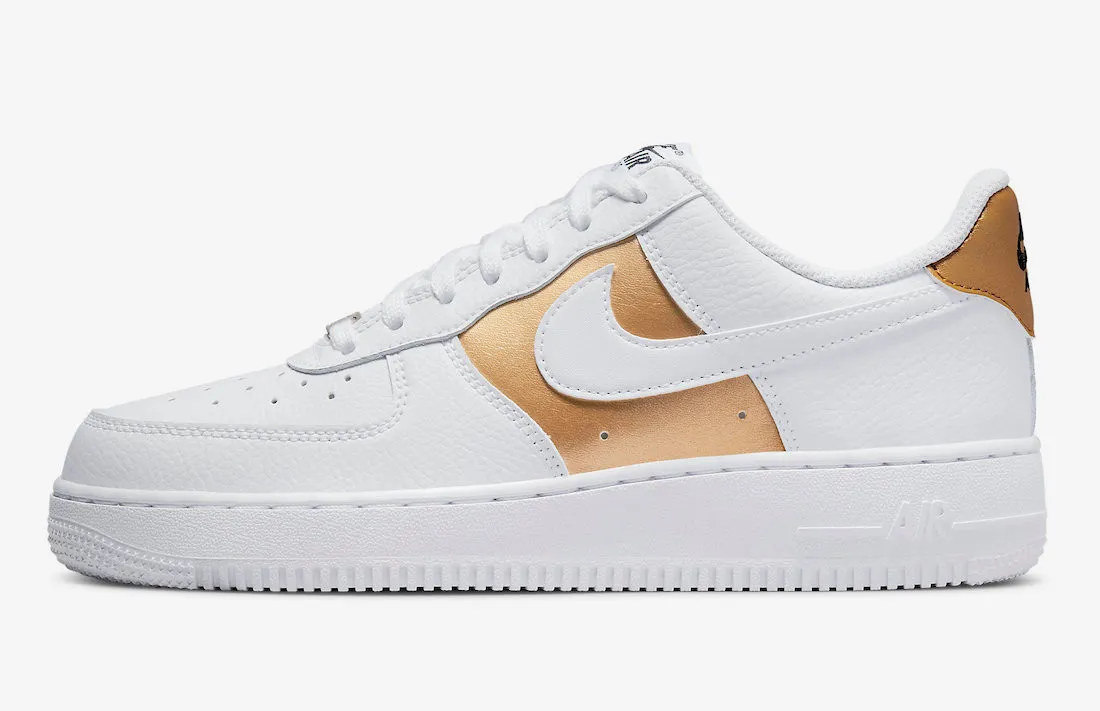 Nike Air Force 1 Low White Bronze Metallic Gold DD8959-105