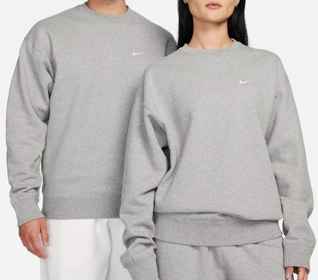 Nike  |Crew Neck Unisex Sweat Street Style Long Sleeves Plain Logo