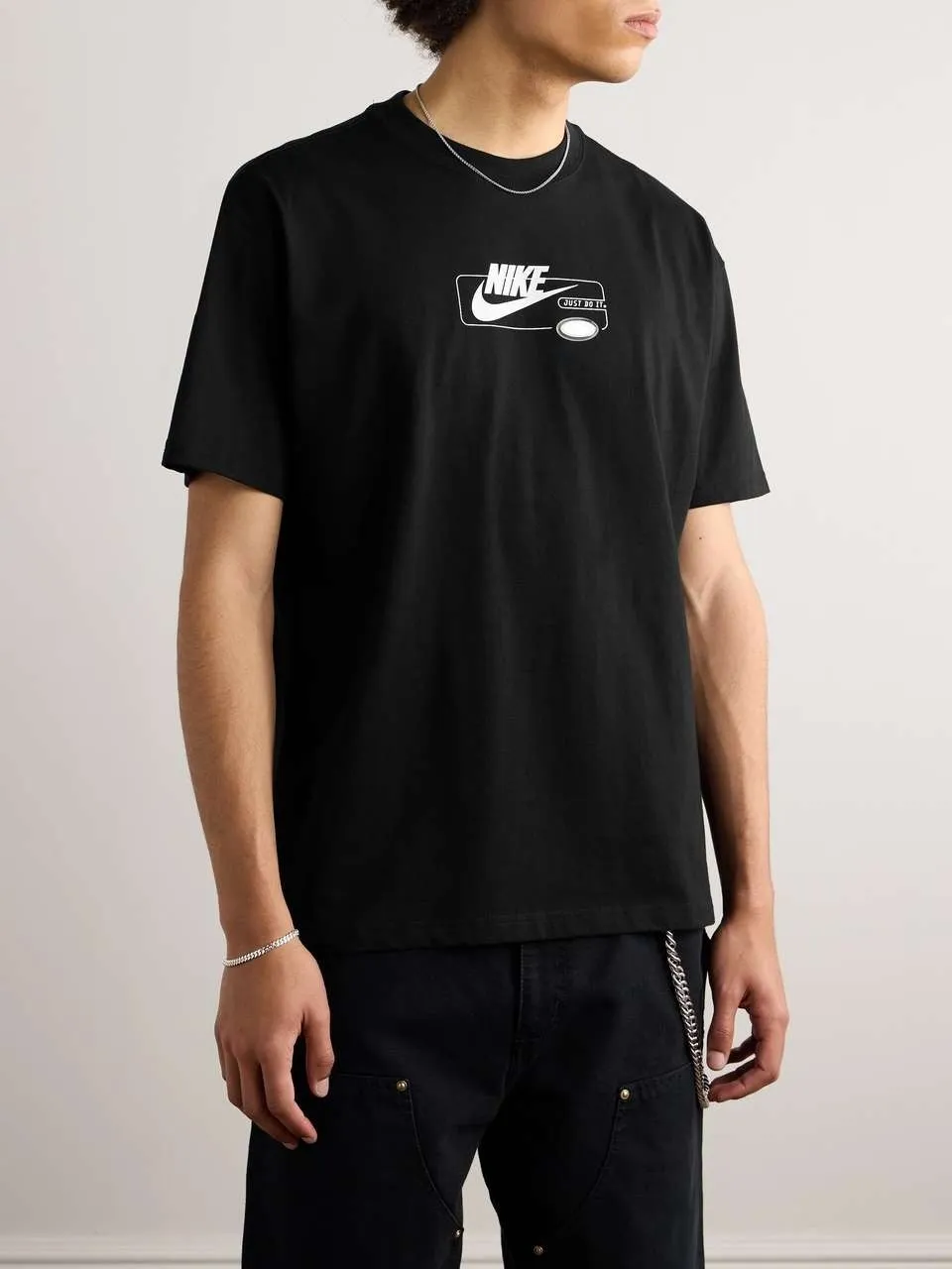 Nike  |Street Style Short Sleeves Oversized Logo T-Shirts