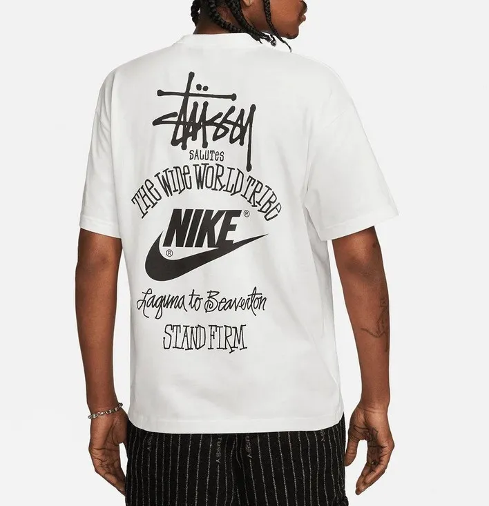 Nike  |Unisex Street Style Cotton Short Sleeves Logo Skater Style