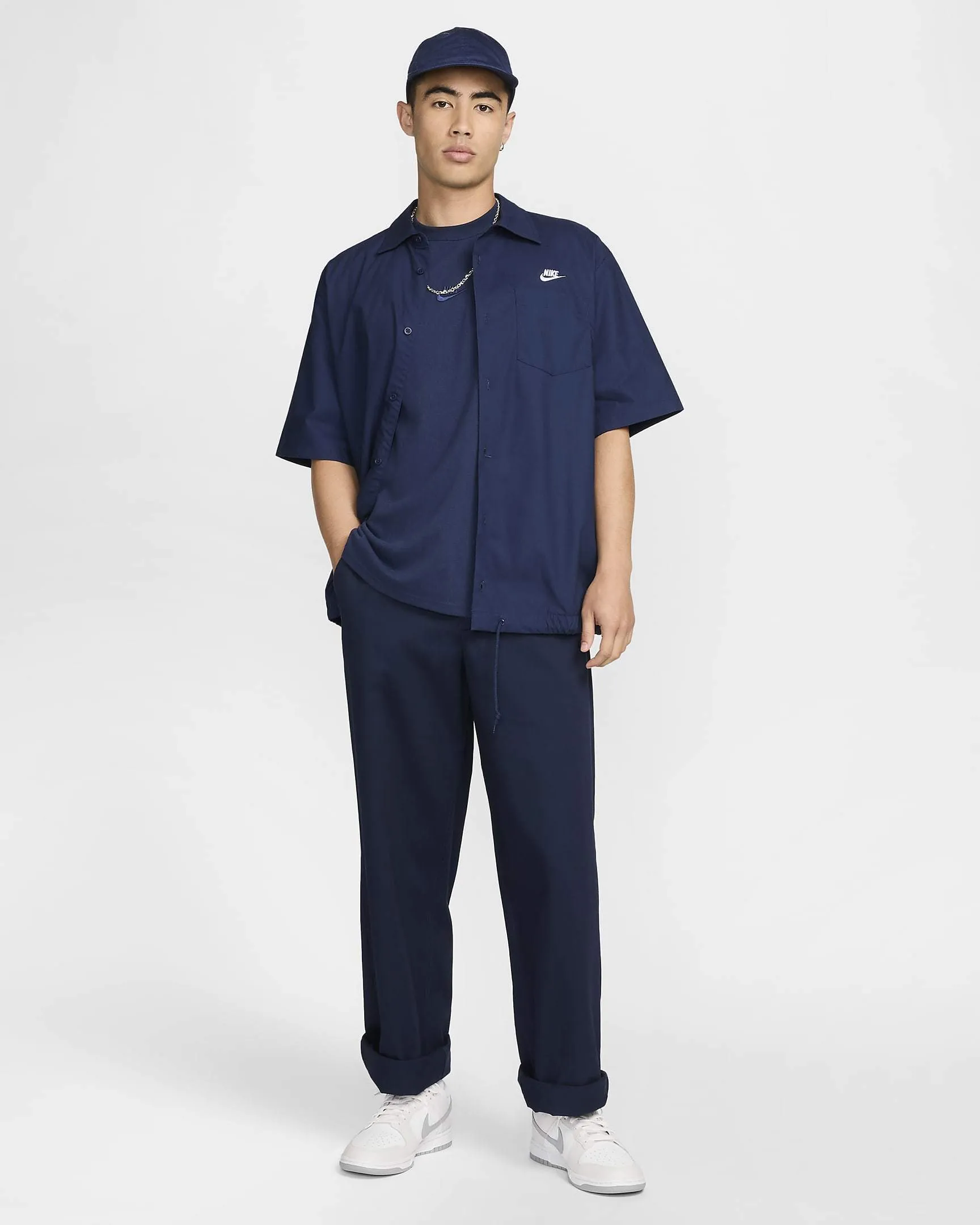 Nike  |Unisex Street Style Plain Logo Shirts