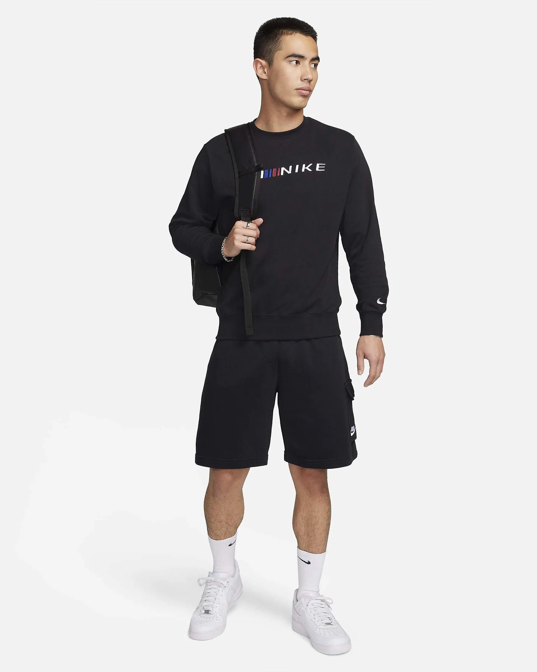 Nike  |Unisex Street Style Plain Logo Sweatshirts