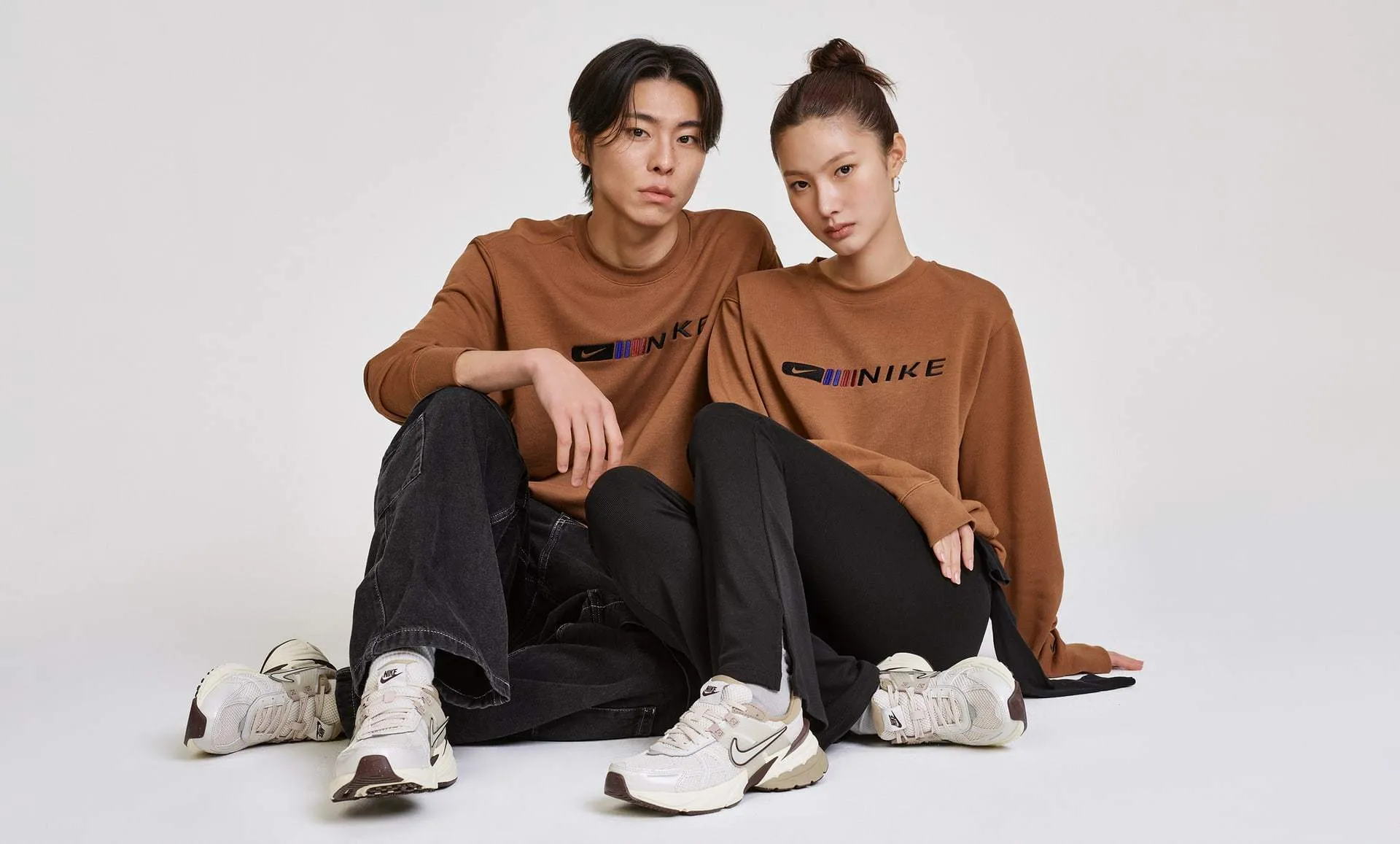 Nike  |Unisex Street Style Plain Logo Sweatshirts