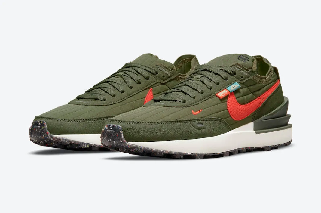 Nike Waffle One Toasty Olive Green Rattan Brown Kelp Black Sail DC8890-200