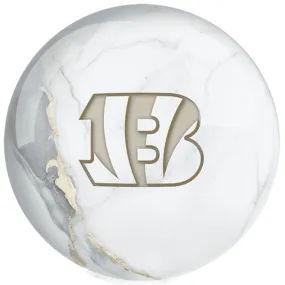 OTB NFL Cincinnati Bengals White Marble Bowling Ball