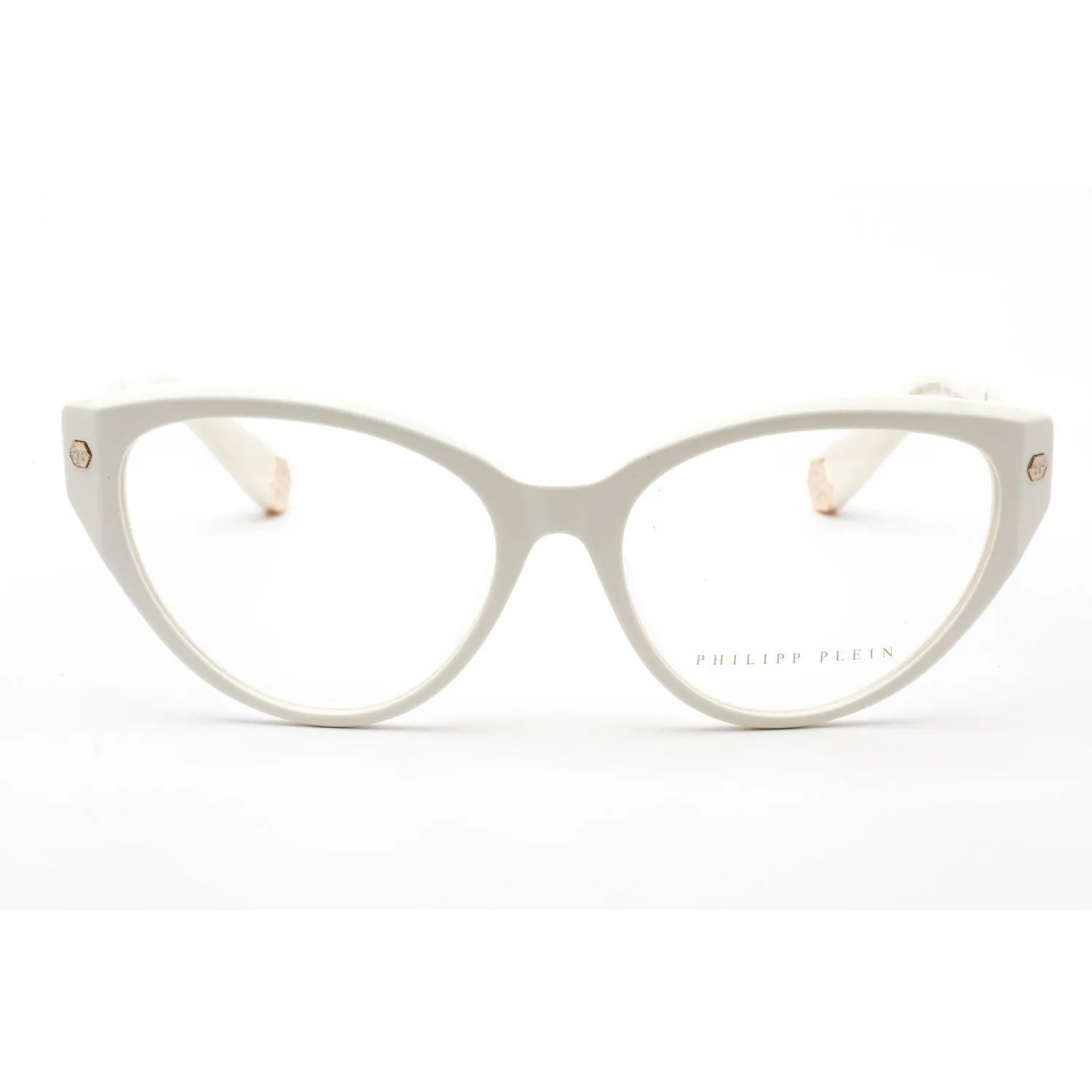 Philipp Plein VPP052M Eyeglasses Shiny Cream / Clear Lens