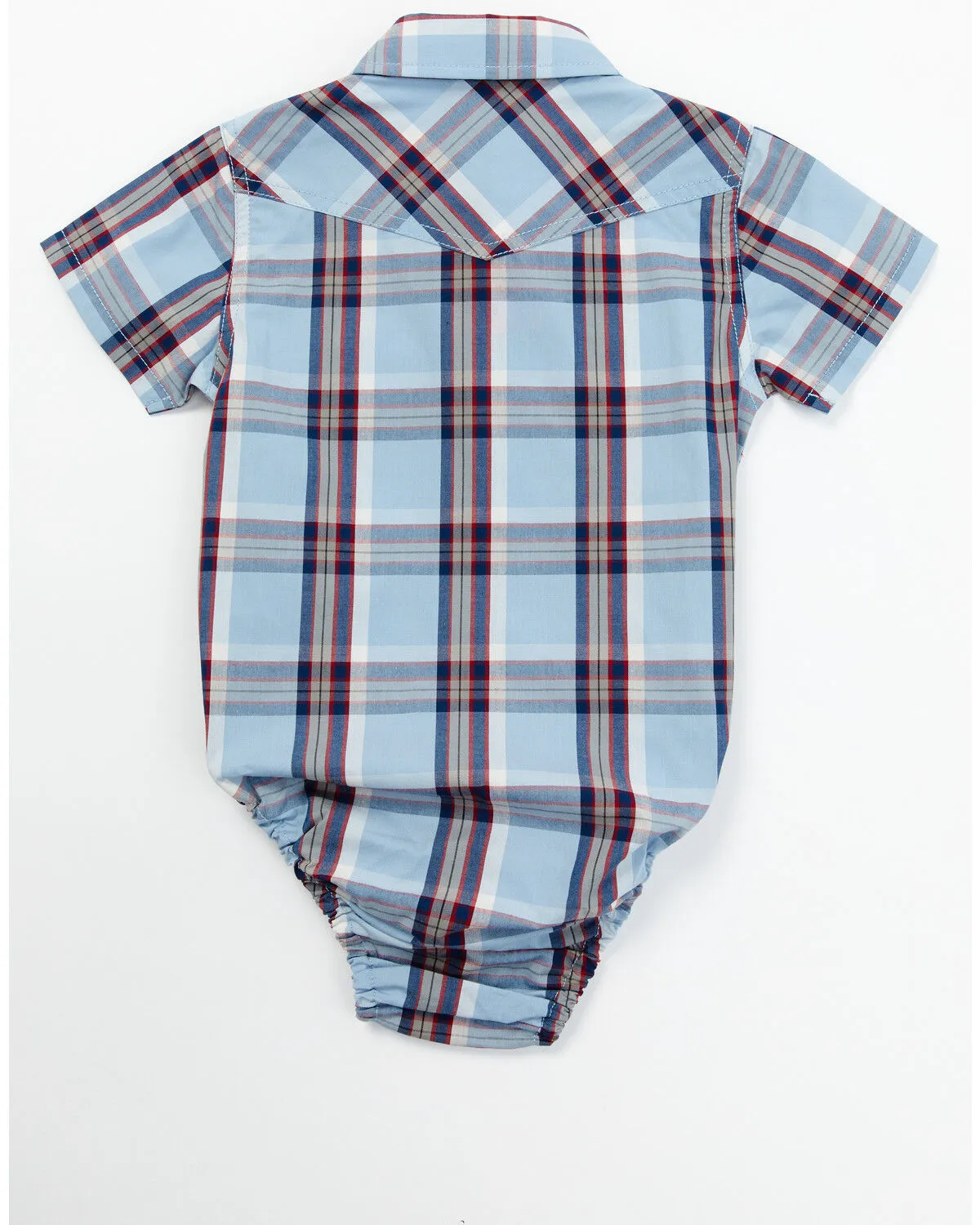 Product Name:  Cody James Infant Boys' Plaid Print Short Sleeve Snap Onesie