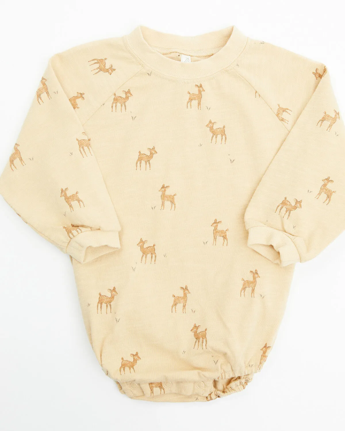 Product Name:  Rylee & Cru Infant Girls' Deer Print Long Sleeve Crew Neck Onesie