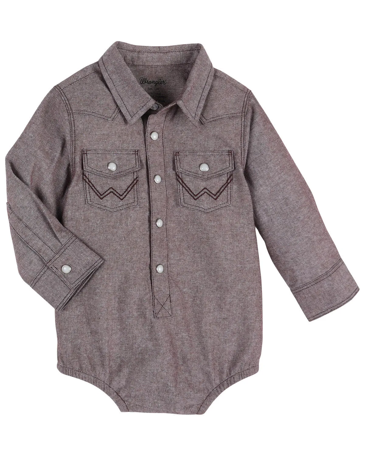 Product Name:  Wrangler Infant Boys' Long Sleeve Snap Western Onesie