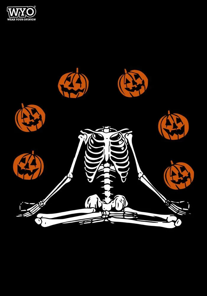 Pumpkin Skeleton Women T-Shirt