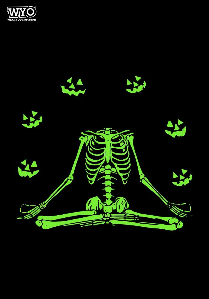 Pumpkin Skeleton Women T-Shirt