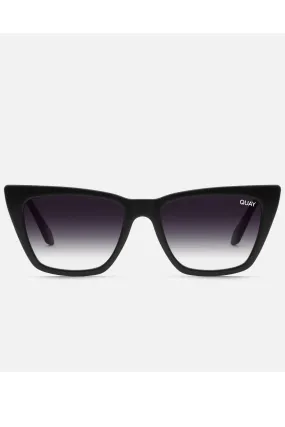 Quay Call the Shots Sunglasses-- Black/Fade