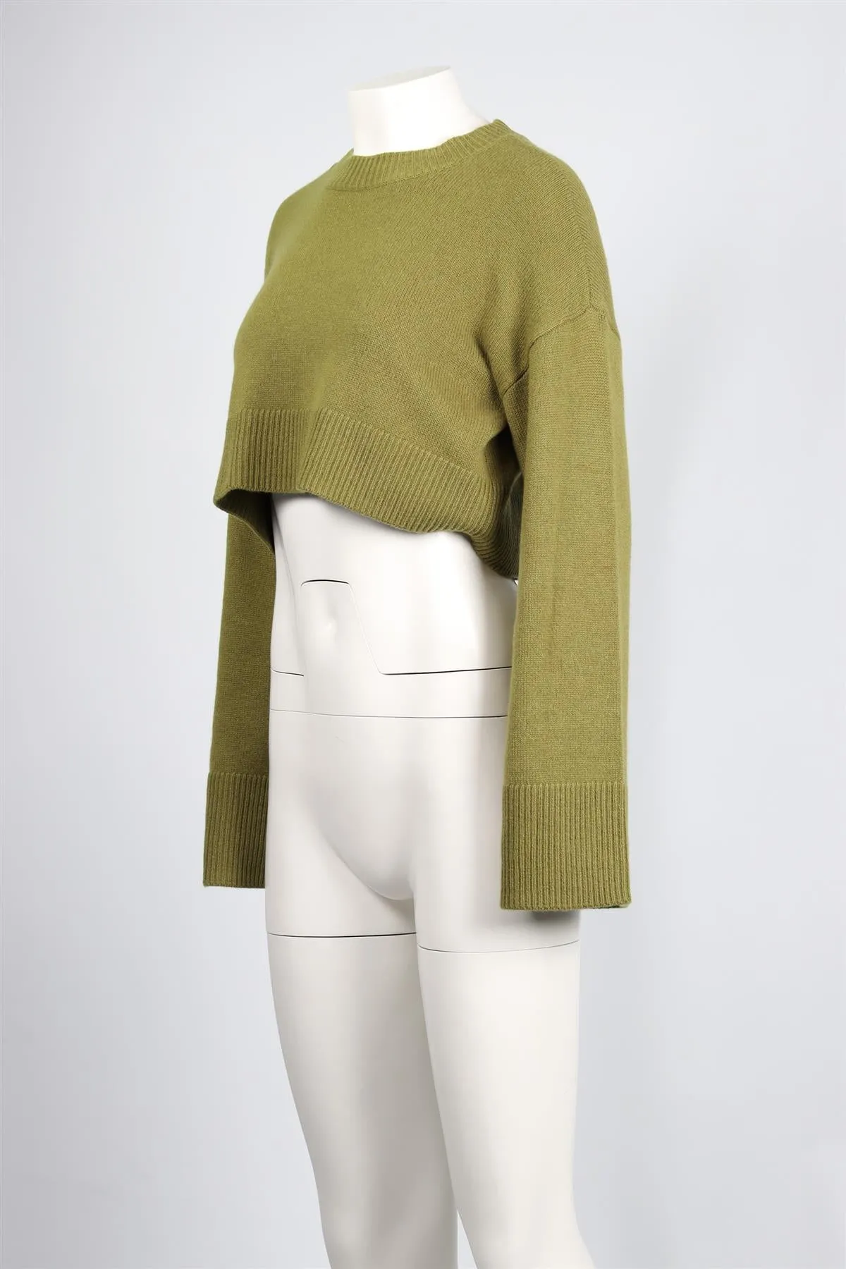 REFORMATION GREEN CASHMERE SWEATER SMALL