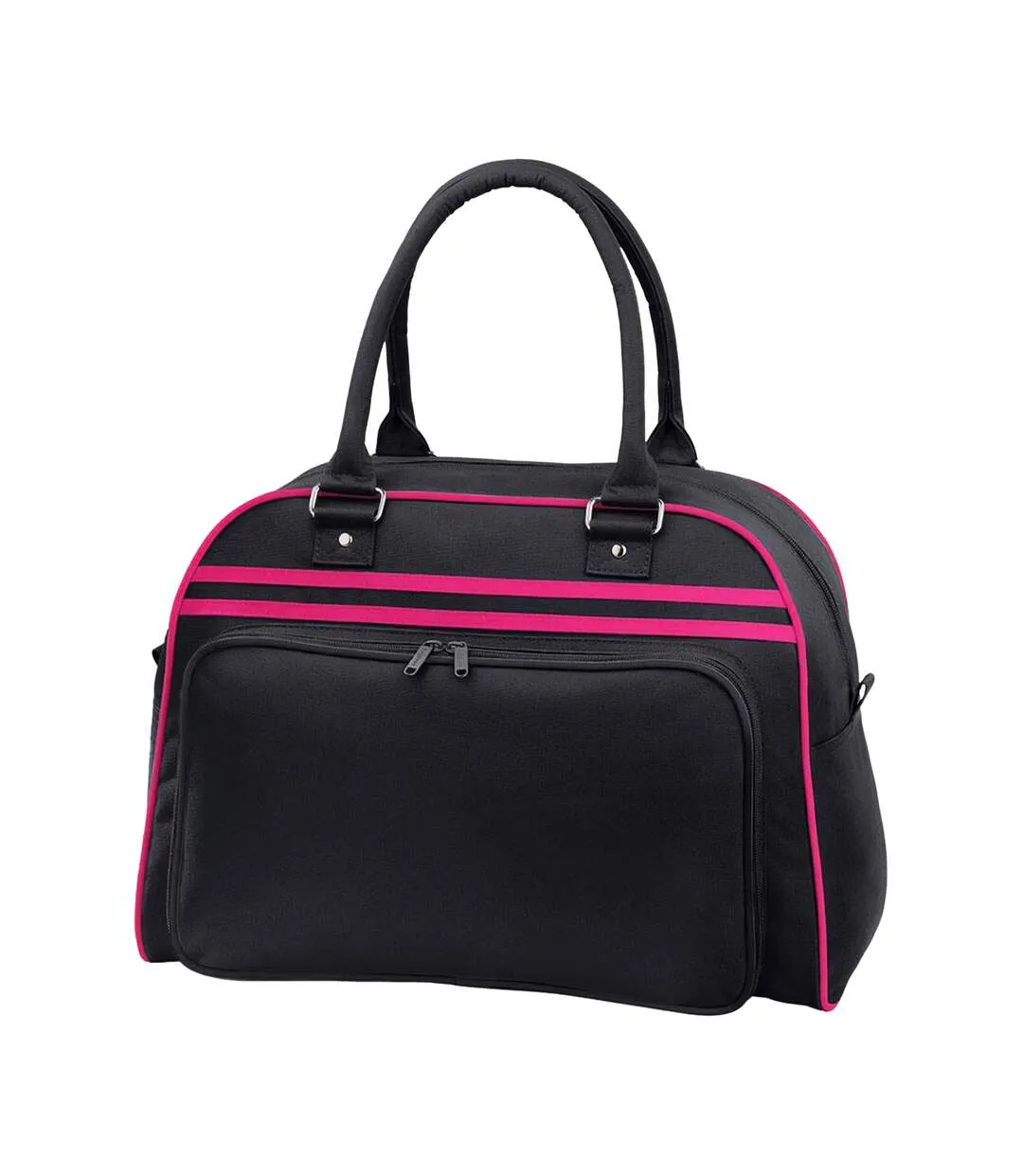 Retro 23l bowling bag one size black/fuchsia Bagbase